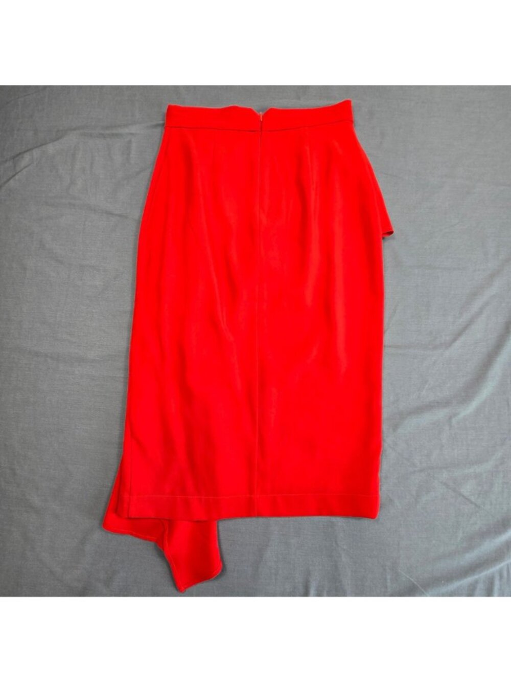 Rachel Parcell Small Womens High-Low Red Ruffle Midi Skirt Holiday Cocktail - Picture 5 of 6